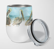 Load image into Gallery viewer, Pelicans Stainless Steel 12 oz Stemless Wine Glass