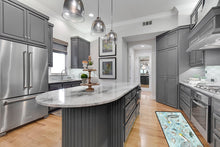 Load image into Gallery viewer, Pelicans, Crabs and Shrimp Floor Runner Mats – 28x58 Indoor/Outdoor Rugs with Artistic Design | Made in the USA