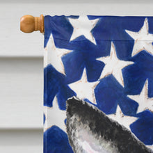 Load image into Gallery viewer, USA American Flag with Boston Terrier Flag Canvas House Size