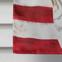 Load image into Gallery viewer, USA American Flag with Bulldog English Flag Canvas House Size