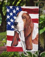 Load image into Gallery viewer, USA American Flag with Basset Hound Garden Flag – Decorative Outdoor Yard Flag