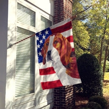 Load image into Gallery viewer, USA American Flag with Beagle Flag Canvas House Size