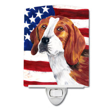 Load image into Gallery viewer, USA American Flag with Beagle Ceramic Night Light SC9005CNL