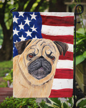 Load image into Gallery viewer, USA American Flag with Pug Garden Flag – Decorative Outdoor Yard Flag