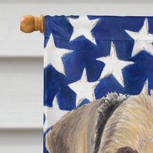 Load image into Gallery viewer, USA American Flag with Airedale Flag Canvas House Size