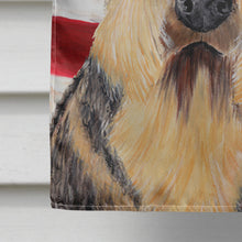 Load image into Gallery viewer, USA American Flag with Airedale Flag Canvas House Size