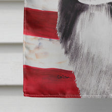 Load image into Gallery viewer, USA American Flag with Border Collie Flag Canvas House Size