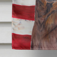 Load image into Gallery viewer, USA American Flag with Dachshund Flag Canvas House Size