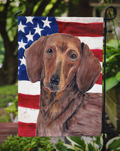 Load image into Gallery viewer, USA American Flag with Dachshund Garden Flag – Decorative Outdoor Yard Flag