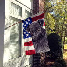 Load image into Gallery viewer, USA American Flag with Pug Flag Canvas House Size