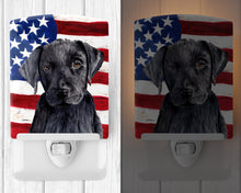 Load image into Gallery viewer, USA American Flag with Labrador Ceramic Night Light SC9012CNL