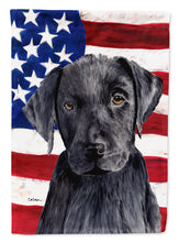 Load image into Gallery viewer, USA American Flag with Labrador Garden Flag – Decorative Outdoor Yard Flag
