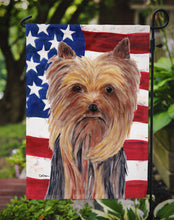 Load image into Gallery viewer, USA American Flag with Yorkie Garden Flag – Decorative Outdoor Yard Flag