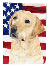 Load image into Gallery viewer, USA American Flag with Labrador Garden Flag – Decorative Outdoor Yard Flag