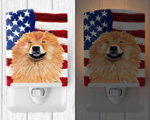 Load image into Gallery viewer, USA American Flag with Chow Chow Ceramic Night Light SC9025CNL