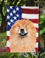 Load image into Gallery viewer, USA American Flag with Chow Chow Garden Flag – Decorative Outdoor Yard Flag