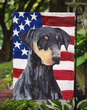 Load image into Gallery viewer, USA American Flag with Doberman Garden Flag – Decorative Outdoor Yard Flag