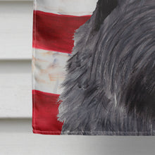 Load image into Gallery viewer, USA American Flag with Scottish Terrier Flag Canvas House Size