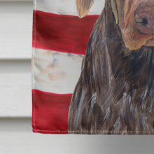 Load image into Gallery viewer, USA American Flag with German Shorthaired Pointer Flag Canvas House Size