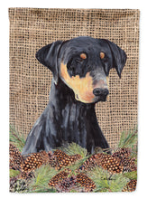 Load image into Gallery viewer, Doberman Flag Canvas House Size