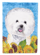 Load image into Gallery viewer, Bichon Frise Flag Canvas House Size