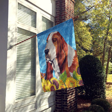 Load image into Gallery viewer, Basset Hound Flag Canvas House Size