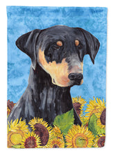 Load image into Gallery viewer, Doberman Flag Canvas House Size