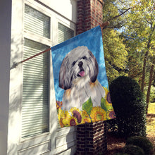 Load image into Gallery viewer, Shih Tzu Flag Canvas House Size