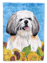 Load image into Gallery viewer, Shih Tzu Flag Canvas House Size