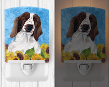 Load image into Gallery viewer, Welsh Springer Spaniel in Summer Flowers Ceramic Night Light SC9078CNL