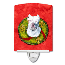 Load image into Gallery viewer, Pit Bull Christmas Wreath Ceramic Night Light SC9083CNL