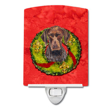 Load image into Gallery viewer, German Shorthaired Pointer Christmas Wreath Ceramic Night Light SC9088CNL