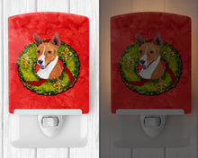 Load image into Gallery viewer, Basenji Christmas Wreath Ceramic Night Light SC9089CNL