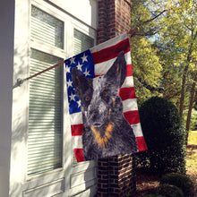 Load image into Gallery viewer, USA American Flag with Australian Cattle Dog Flag Canvas House Size