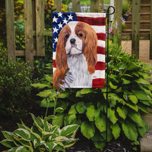 Load image into Gallery viewer, USA American Flag with Cavalier Spaniel Garden Flag – Decorative Outdoor Yard Flag