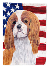 Load image into Gallery viewer, USA American Flag with Cavalier Spaniel Garden Flag – Decorative Outdoor Yard Flag