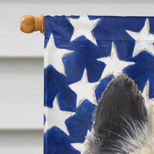 Load image into Gallery viewer, USA American Flag with Belgian Tervuren Flag Canvas House Size