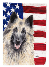 Load image into Gallery viewer, USA American Flag with Belgian Tervuren Flag Canvas House Size