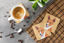 Load image into Gallery viewer, Basenji Coasters - Set of 4 Lightweight Foam, Absorbent Drink Coasters