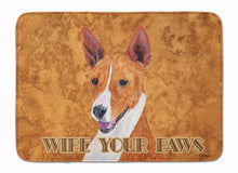 Load image into Gallery viewer, Basenji Wipe your Paws Machine Washable Memory Foam Mat SC9124RUG