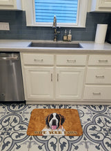 Load image into Gallery viewer, Saint Bernard Wipe your Paws Machine Washable Memory Foam Mat SC9129RUG