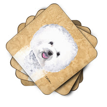 Load image into Gallery viewer, Bichon Frise Coasters - Set of 4 Lightweight Foam, Absorbent Drink Coasters