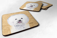 Load image into Gallery viewer, Bichon Frise Coasters - Set of 4 Lightweight Foam, Absorbent Drink Coasters
