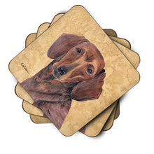 Load image into Gallery viewer, Dachshund Coasters - Set of 4 Lightweight Foam, Absorbent Drink Coasters
