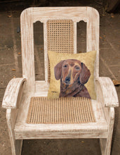Load image into Gallery viewer, Dachshund Decorative   Canvas Fabric Pillow