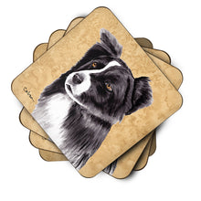 Load image into Gallery viewer, Border Collie Coasters - Set of 4 Lightweight Foam, Absorbent Drink Coasters