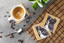 Load image into Gallery viewer, Border Collie Coasters - Set of 4 Lightweight Foam, Absorbent Drink Coasters
