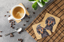 Load image into Gallery viewer, Dachshund Coasters - Set of 4 Lightweight Foam, Absorbent Drink Coasters