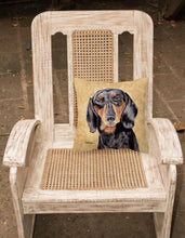 Load image into Gallery viewer, Dachshund Decorative   Canvas Fabric Pillow