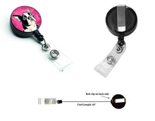 Load image into Gallery viewer, Boston Terrier Retractable Badge Reel or ID Holder with Clip